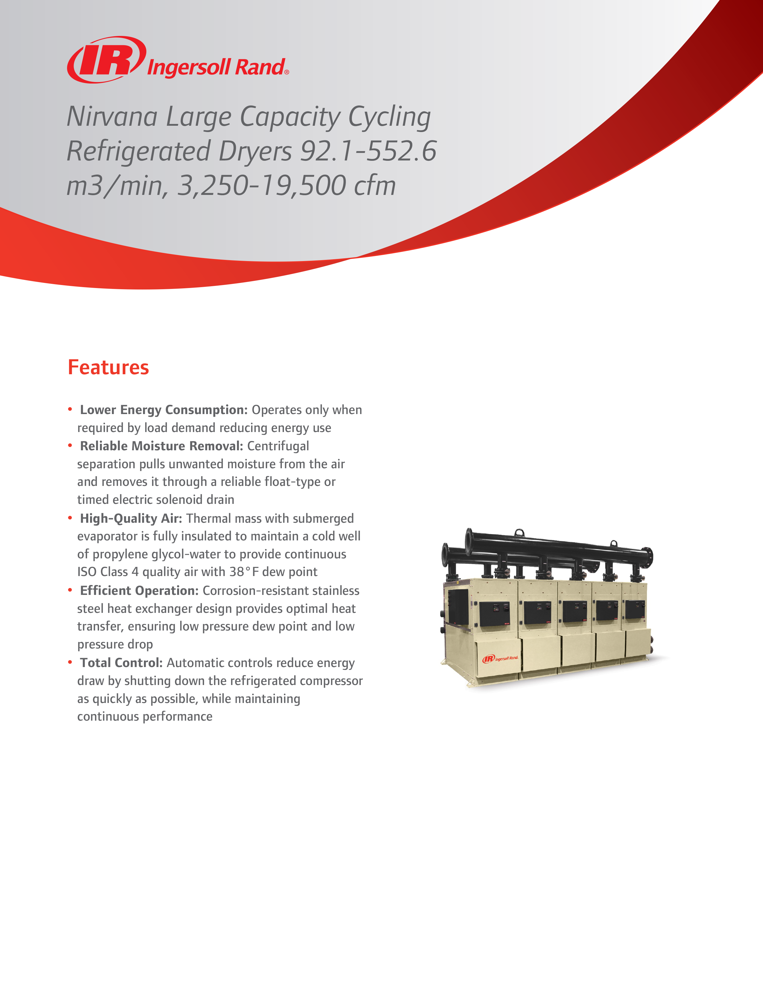 Ingersoll Rand REFRIGERATED DRYERS