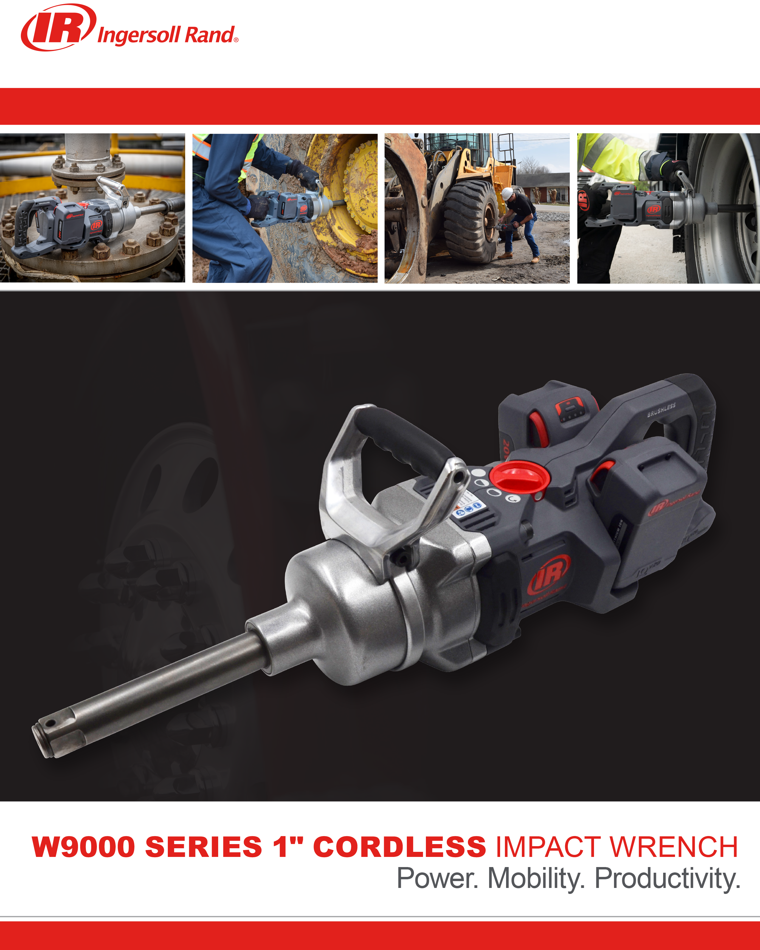 Ingersoll Rand W9000 Series High Torque Cordless Impact Wrench
